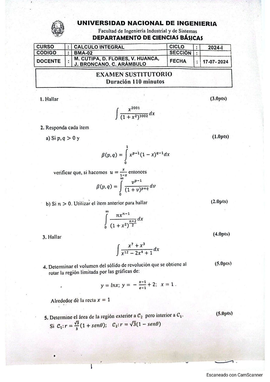 Miniatura de Cálculo Integral
