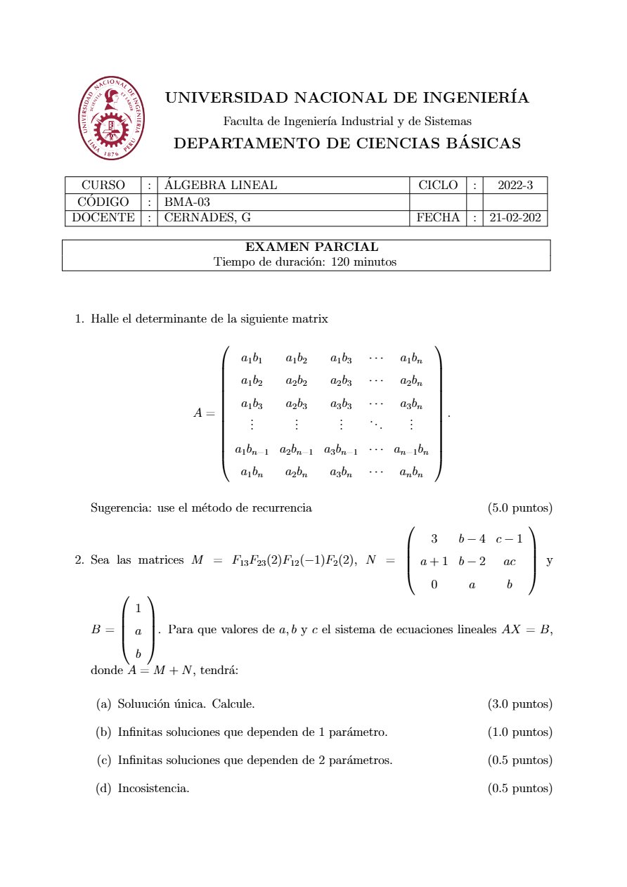 Miniatura de Álgebra Lineal