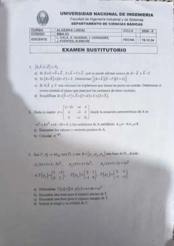 Miniatura de Álgebra Lineal