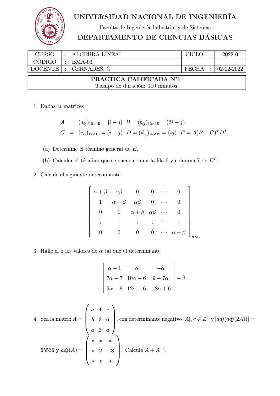 Miniatura de Álgebra Lineal