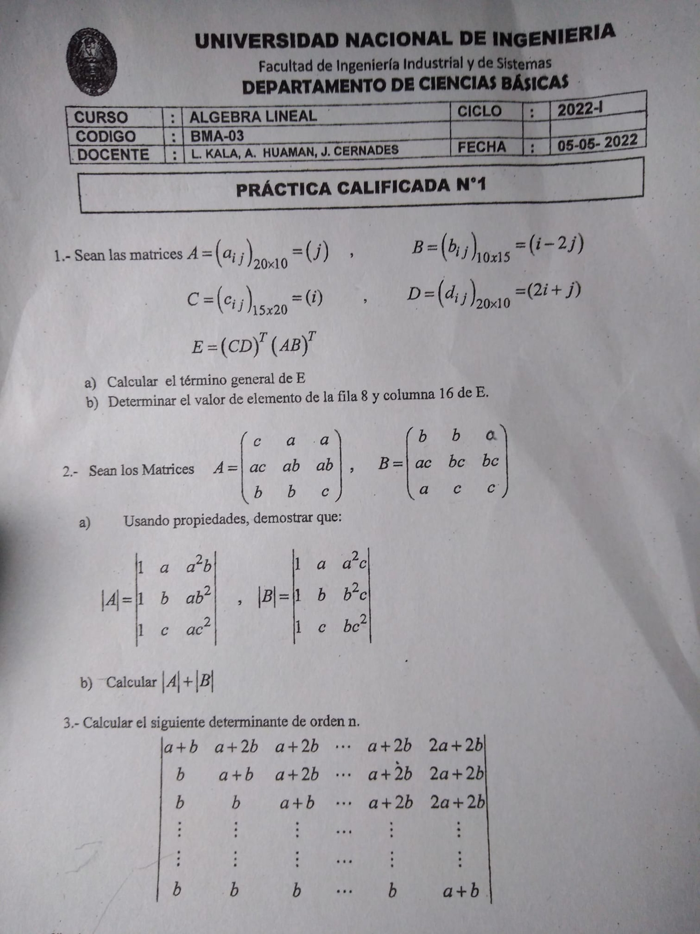 Miniatura de Álgebra Lineal