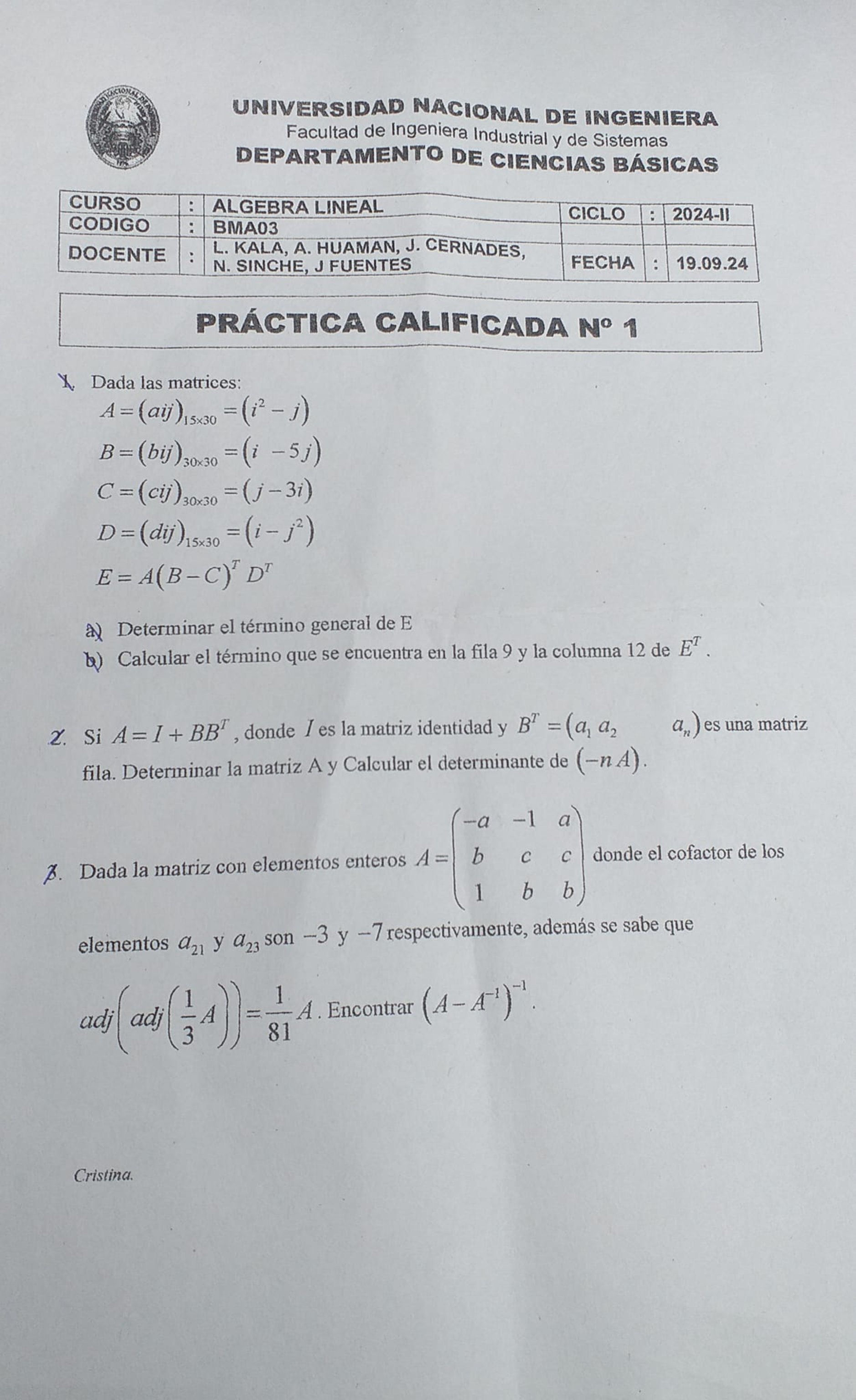 Miniatura de Álgebra Lineal