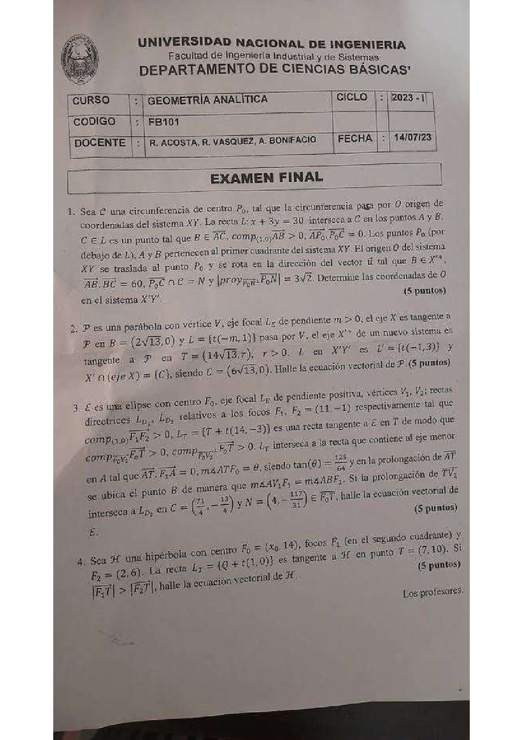 Miniatura de Geometría Analítica