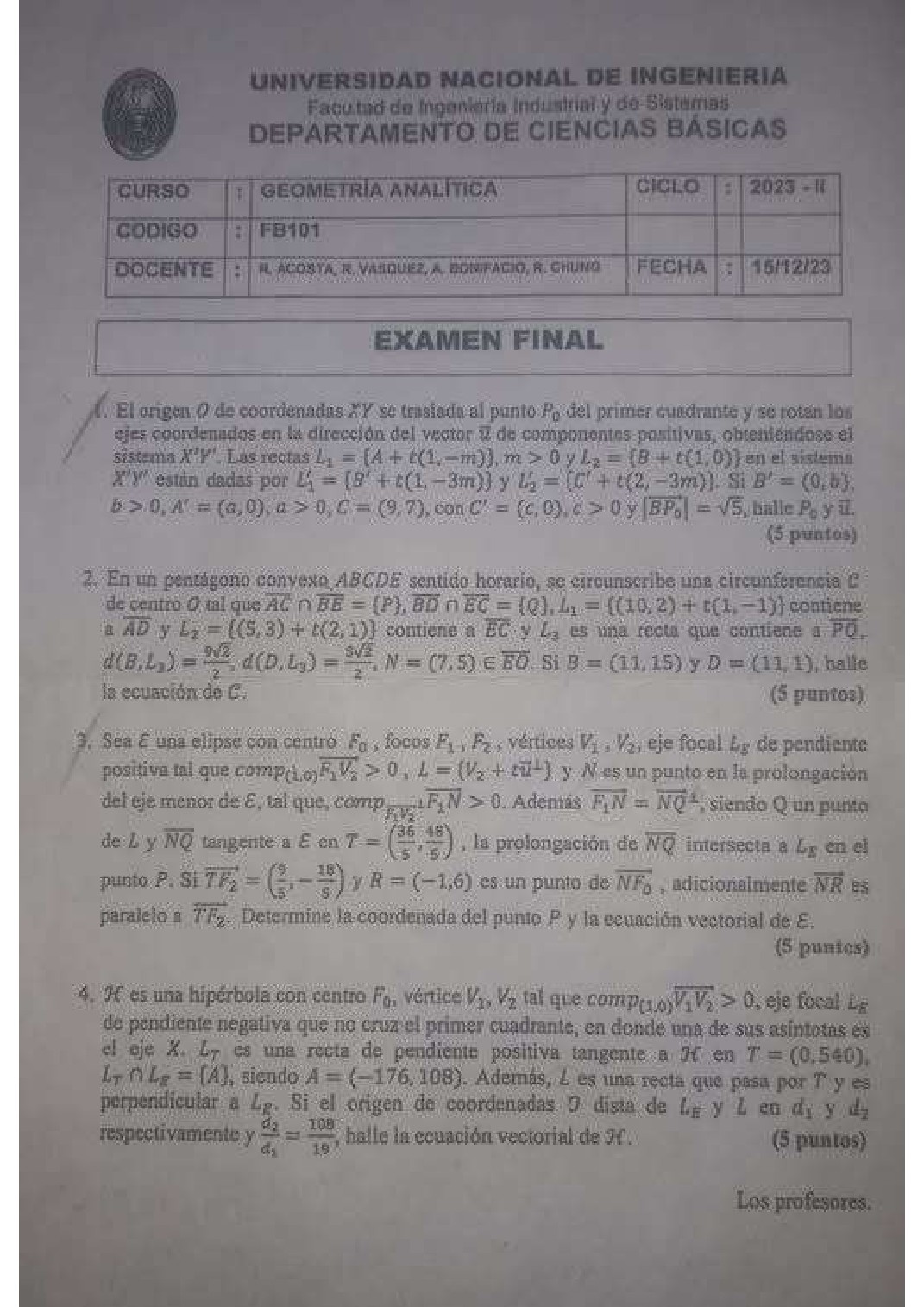 Miniatura de Geometría Analítica