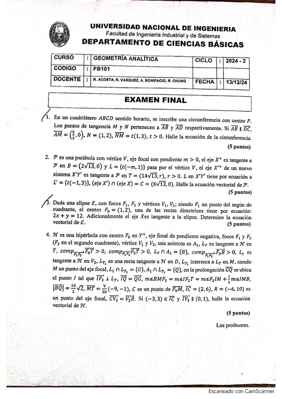 Miniatura de Geometría Analítica