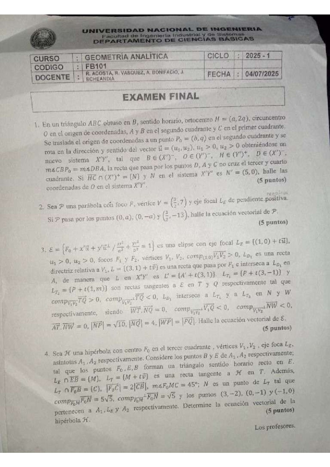 Miniatura de Geometría Analítica