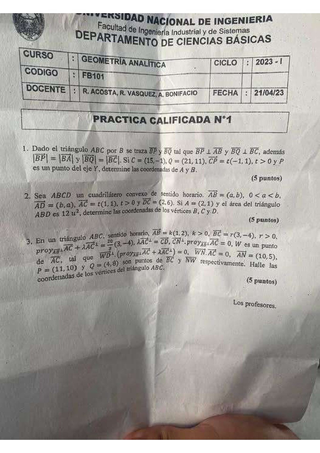Miniatura de Geometría Analítica
