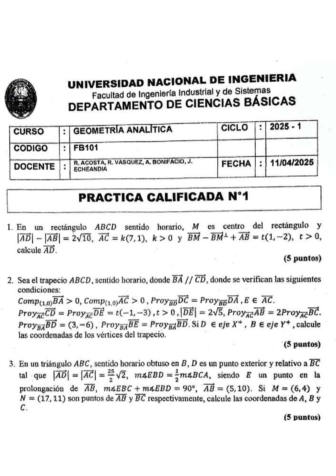 Miniatura de Geometría Analítica