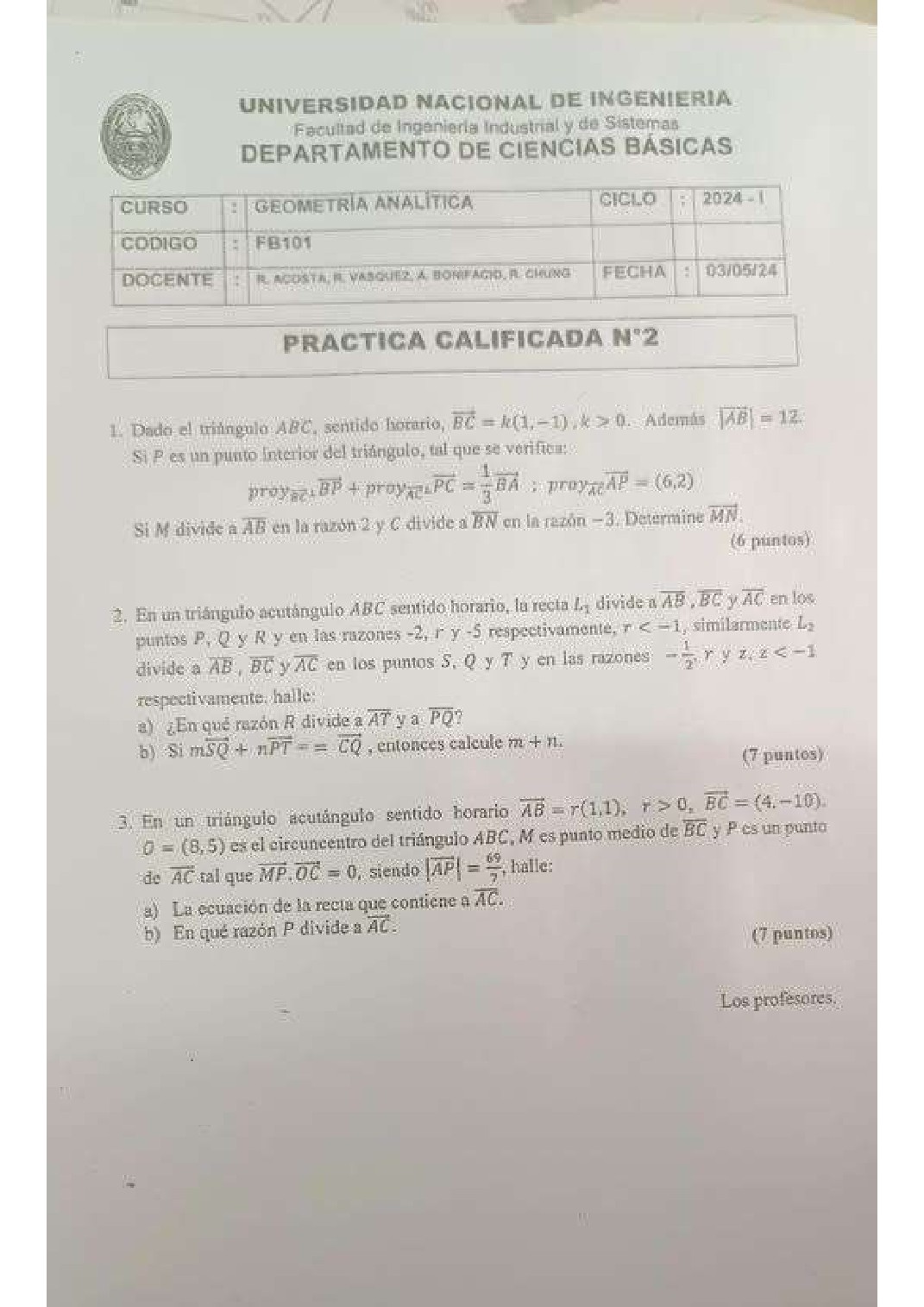 Miniatura de Geometría Analítica