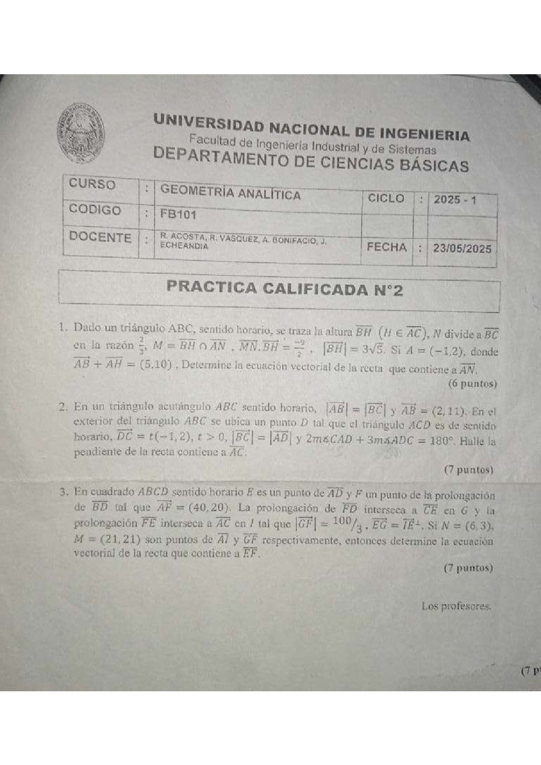 Miniatura de Geometría Analítica