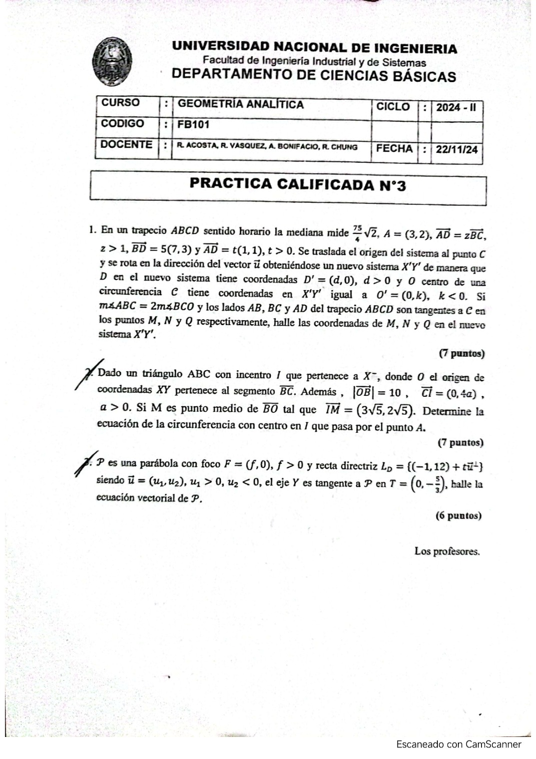 Miniatura de Geometría Analítica