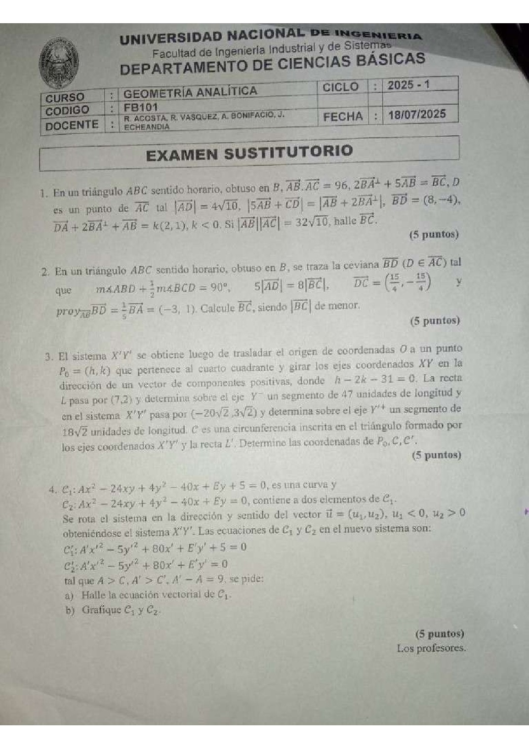 Miniatura de Geometría Analítica